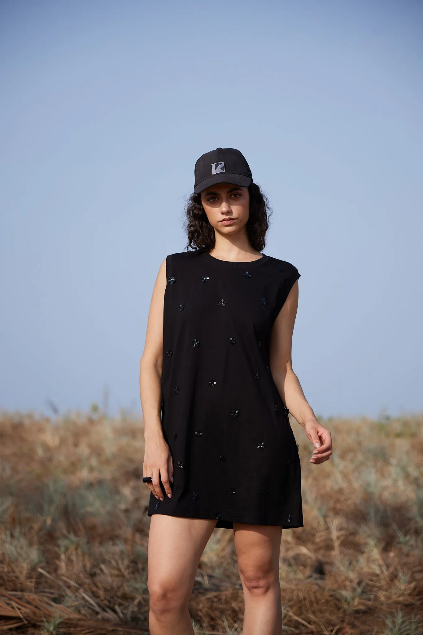 Embroidered T-shirt Dress