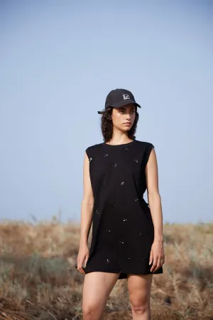 Embroidered T-shirt Dress