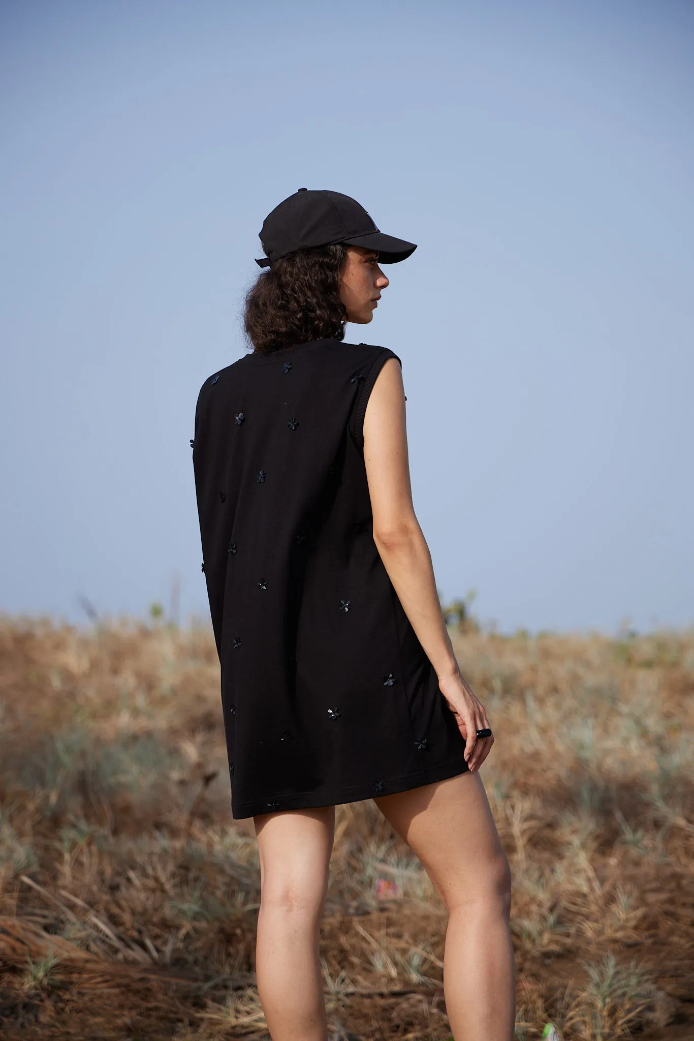 Embroidered T-shirt Dress