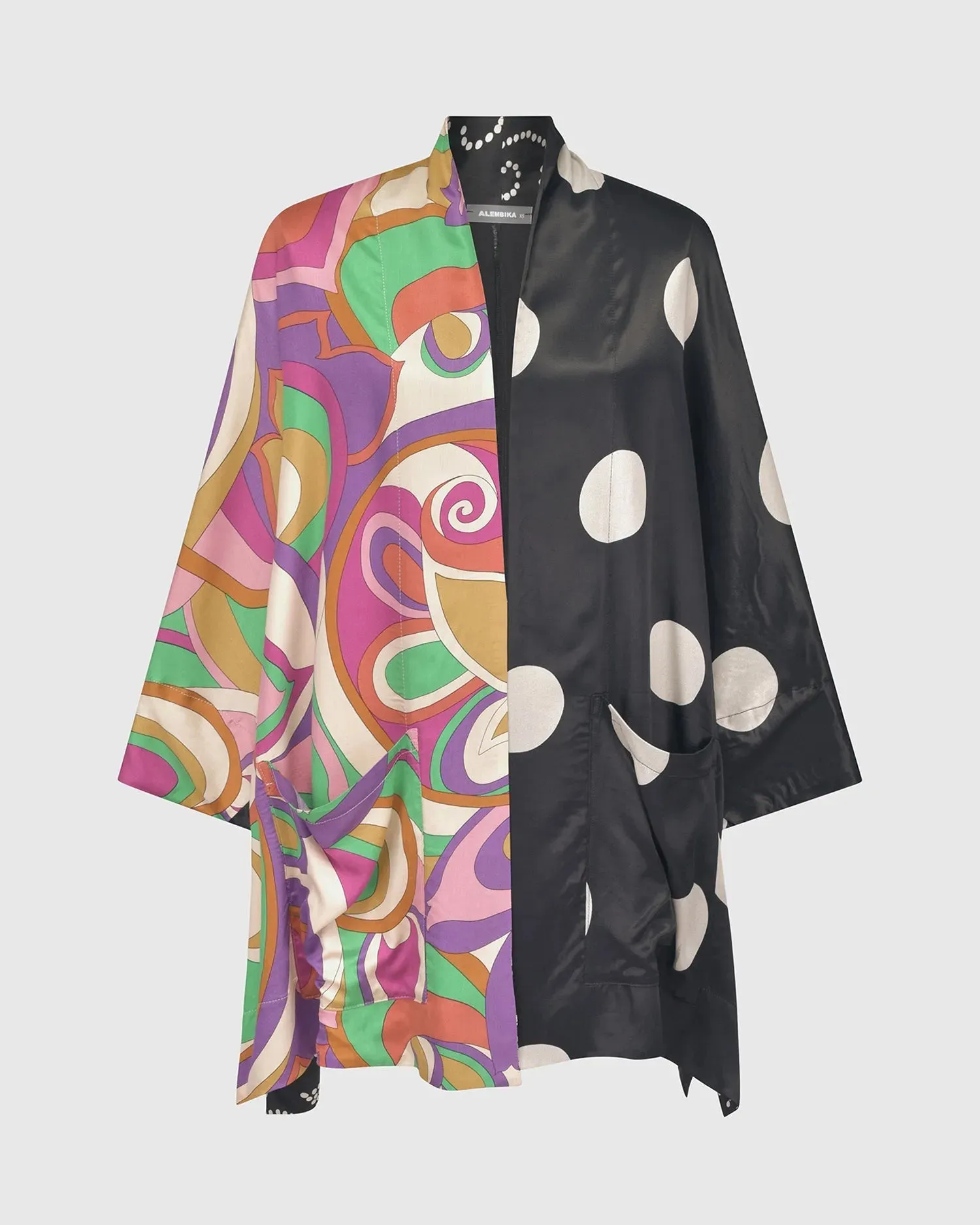 Festival Dot Open Kimono Jacket, Multi