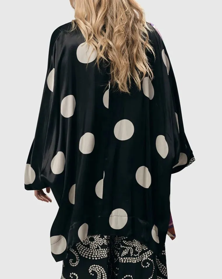 Festival Dot Open Kimono Jacket, Multi