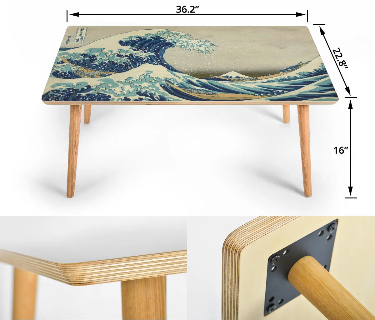 Hokusai Great Wave Coffee Table - Rectangle