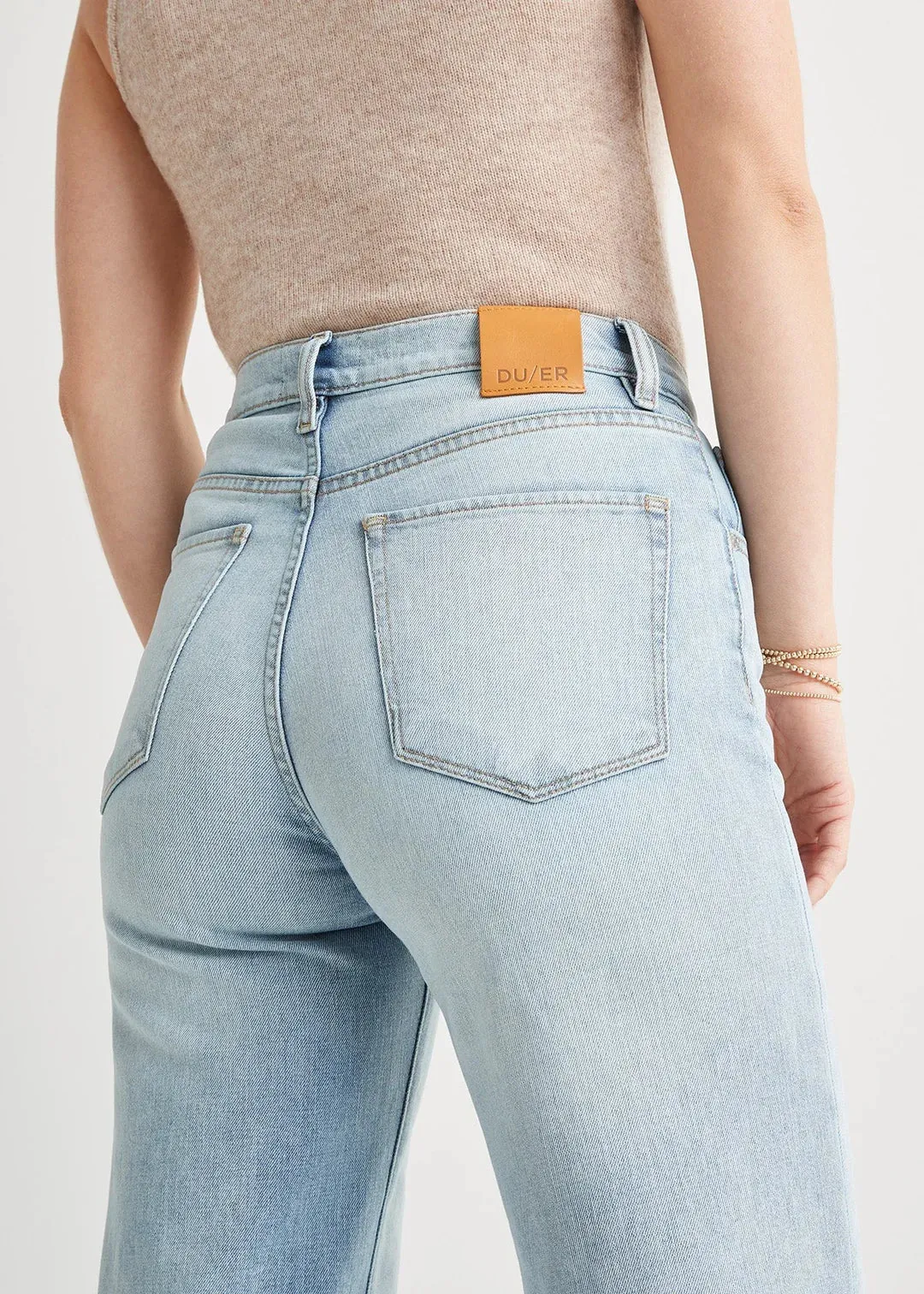 Midweight Performance Denim Wide Leg