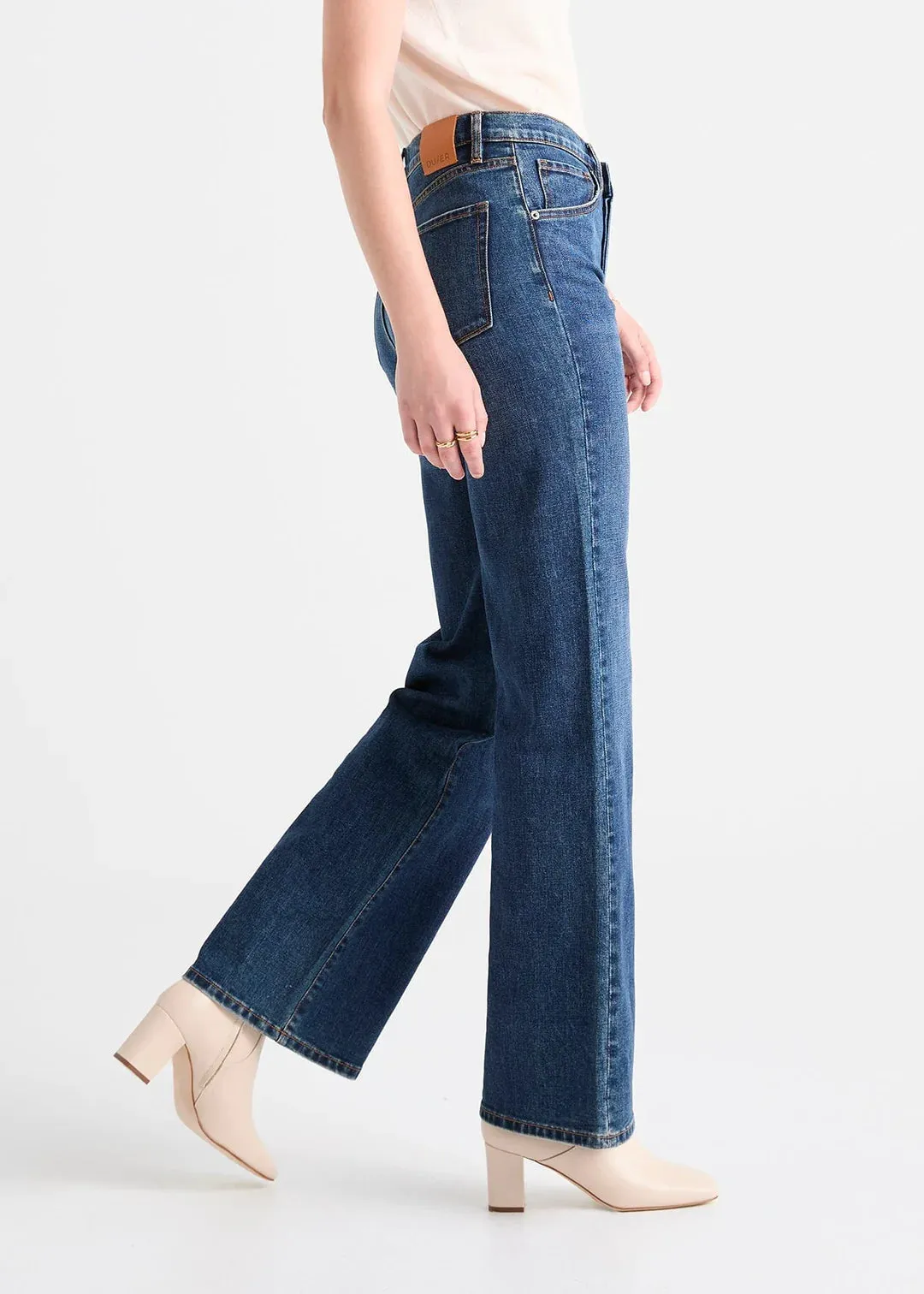Midweight Performance Denim Wide Leg