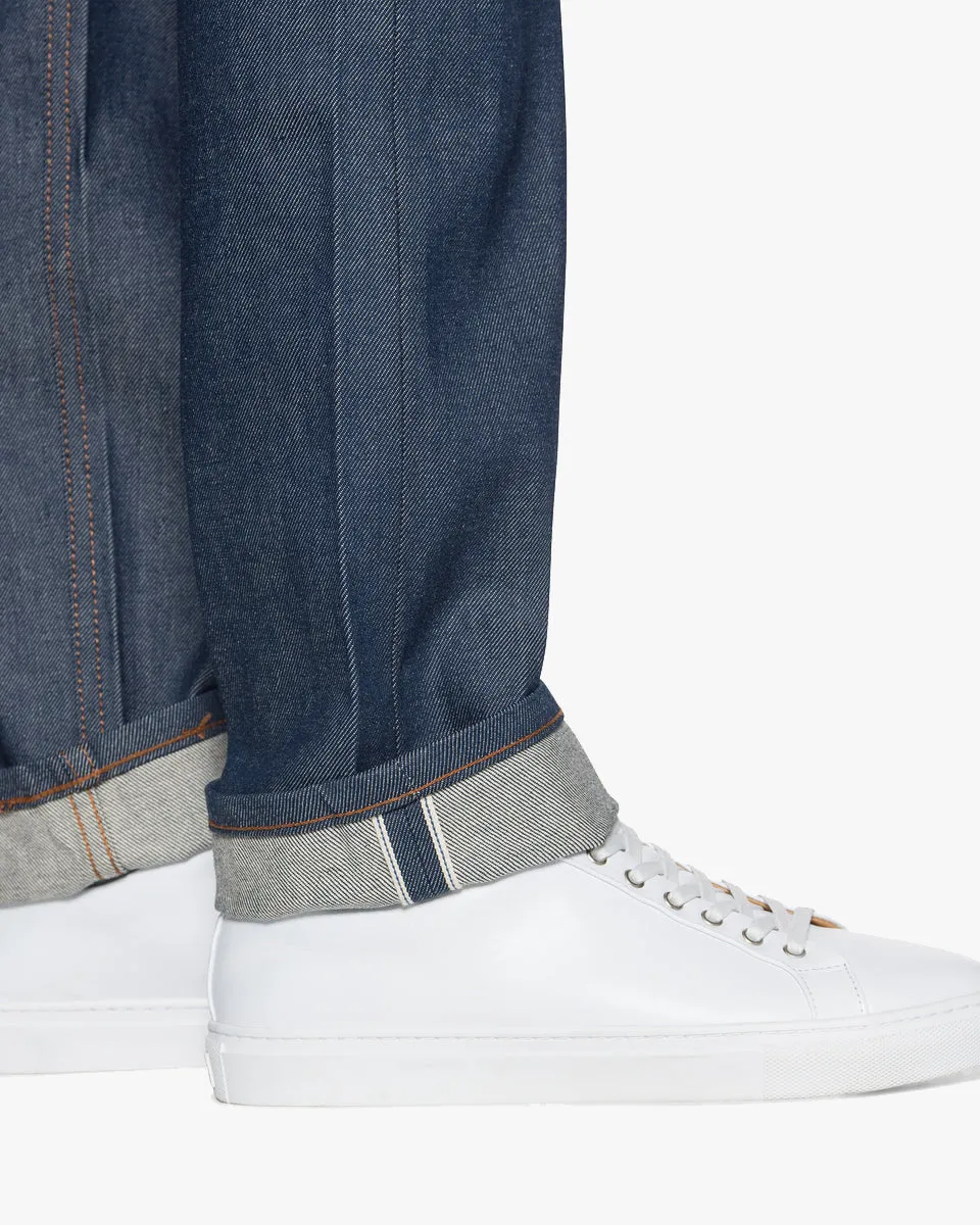 Naked & Famous Weird Guy Regular Tapered Mens Jeans - Natural Indigo Selvedge