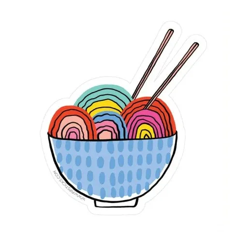 Pipsticks Vinyl Sticker Bowl of Love
