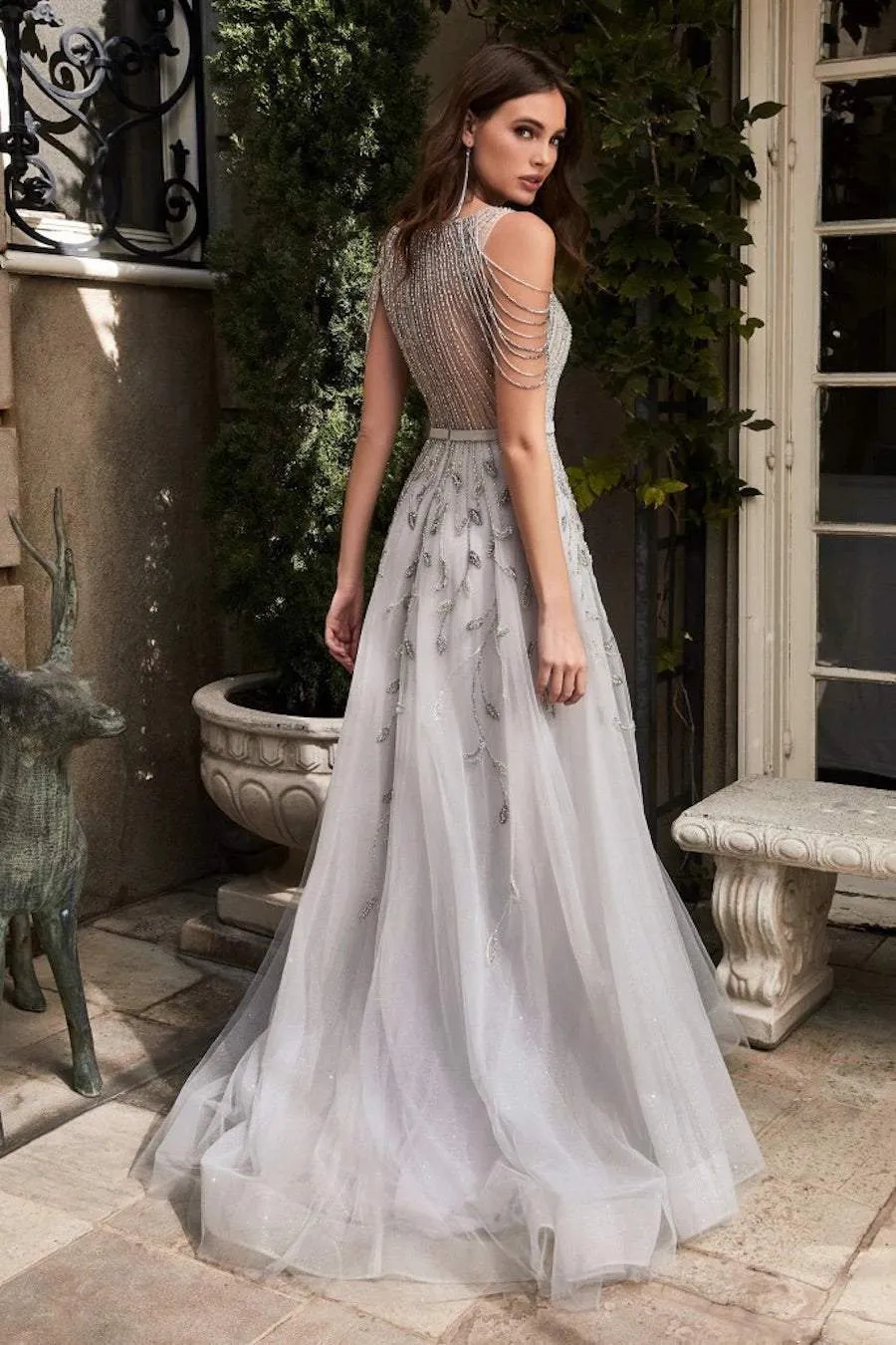Star Silver Evening Dress